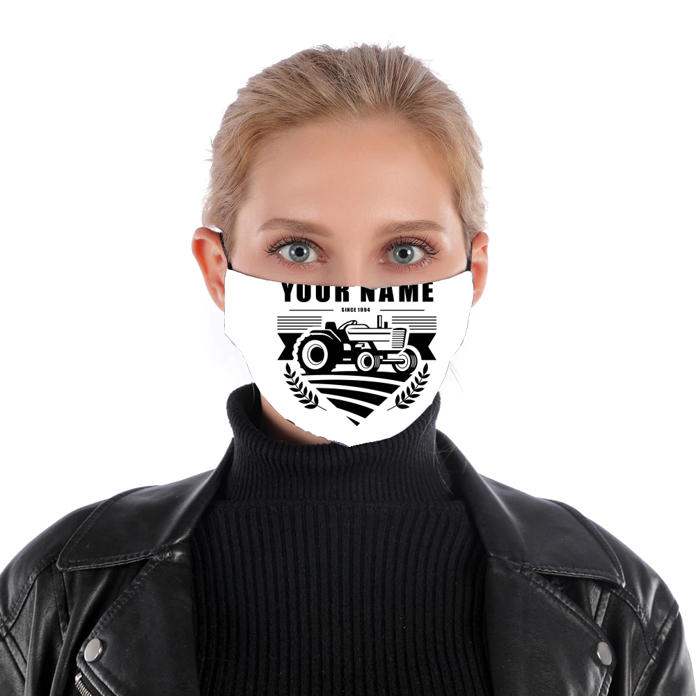 Tractor Farm Logo Custom für Nase Mund Maske