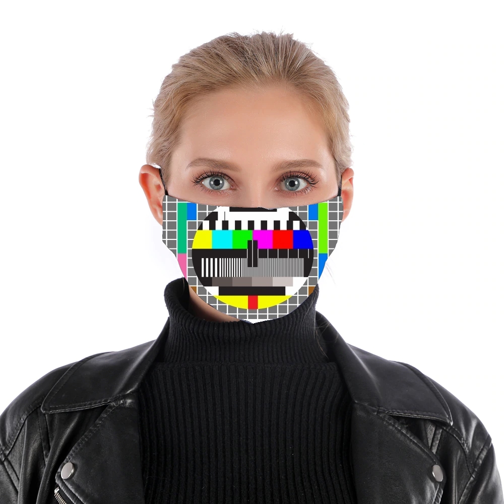 tv test screen für Nase Mund Maske