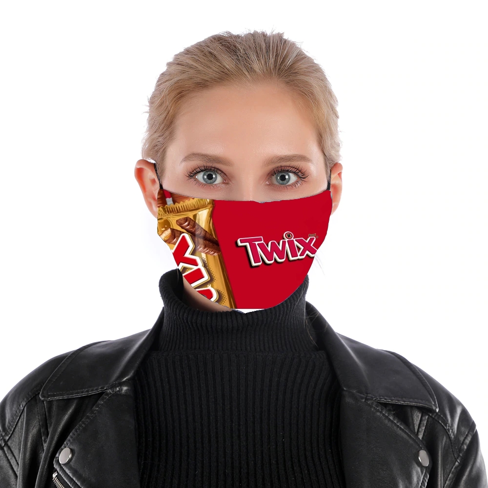 Twix Chocolate für Nase Mund Maske
