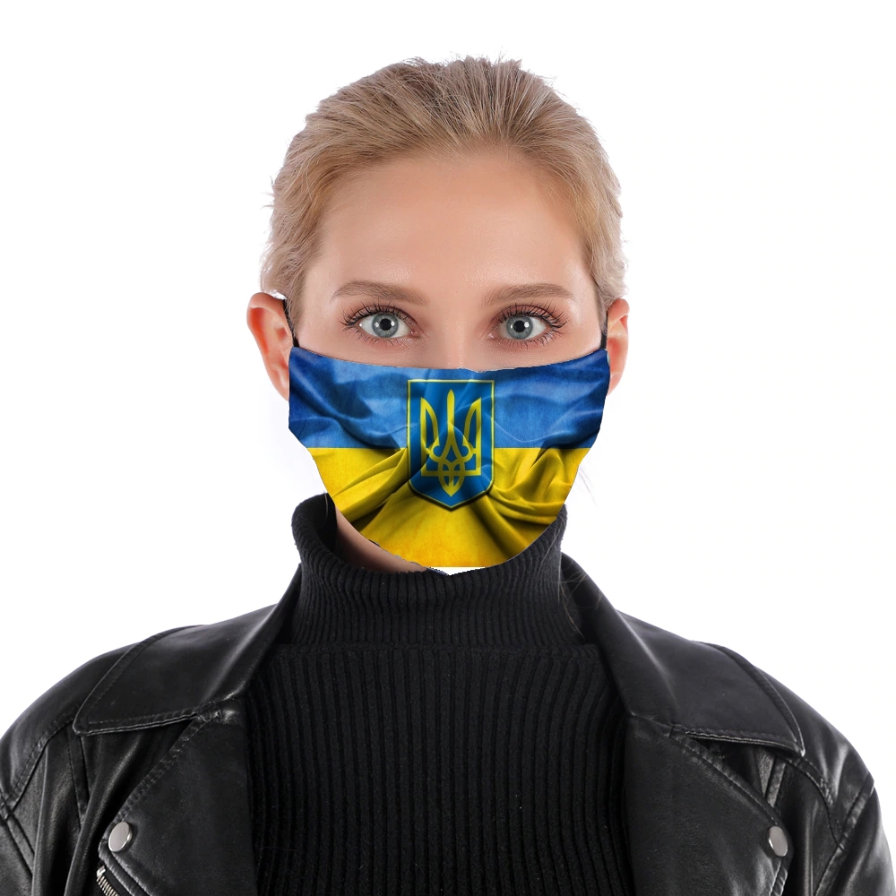 Ukraine Flag für Nase Mund Maske