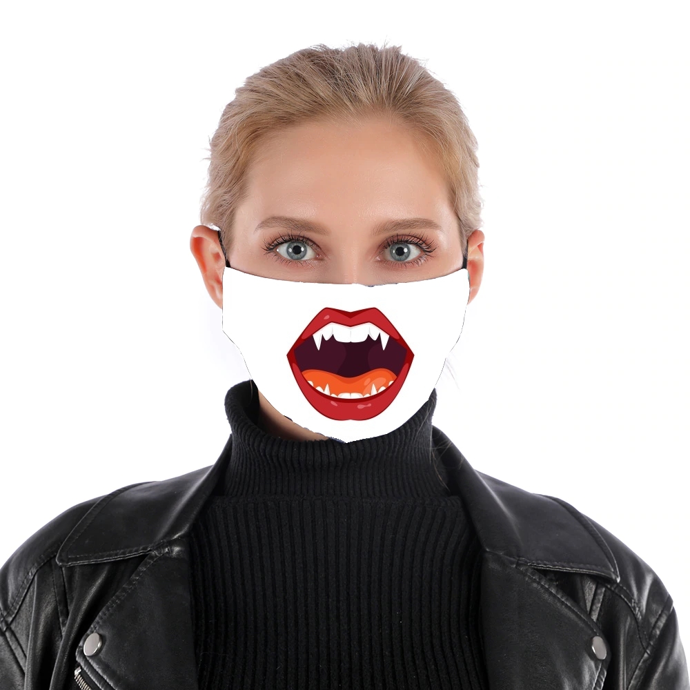 Vampire Mouth für Nase Mund Maske