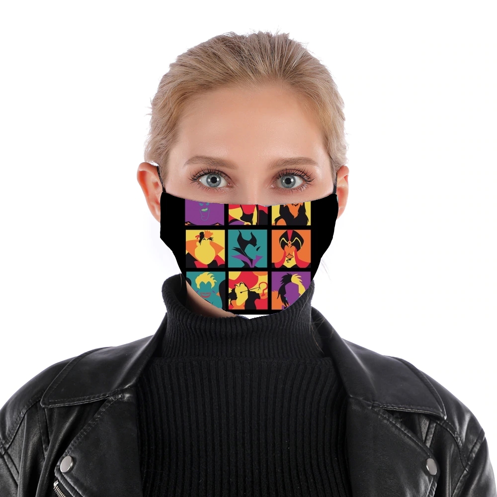 Villains pop für Nase Mund Maske
