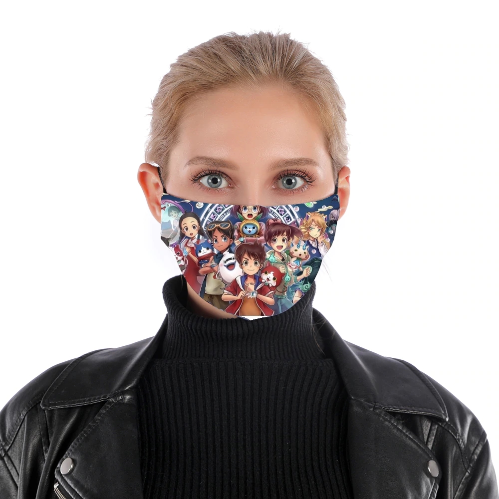 Yokai Watch fan art für Nase Mund Maske