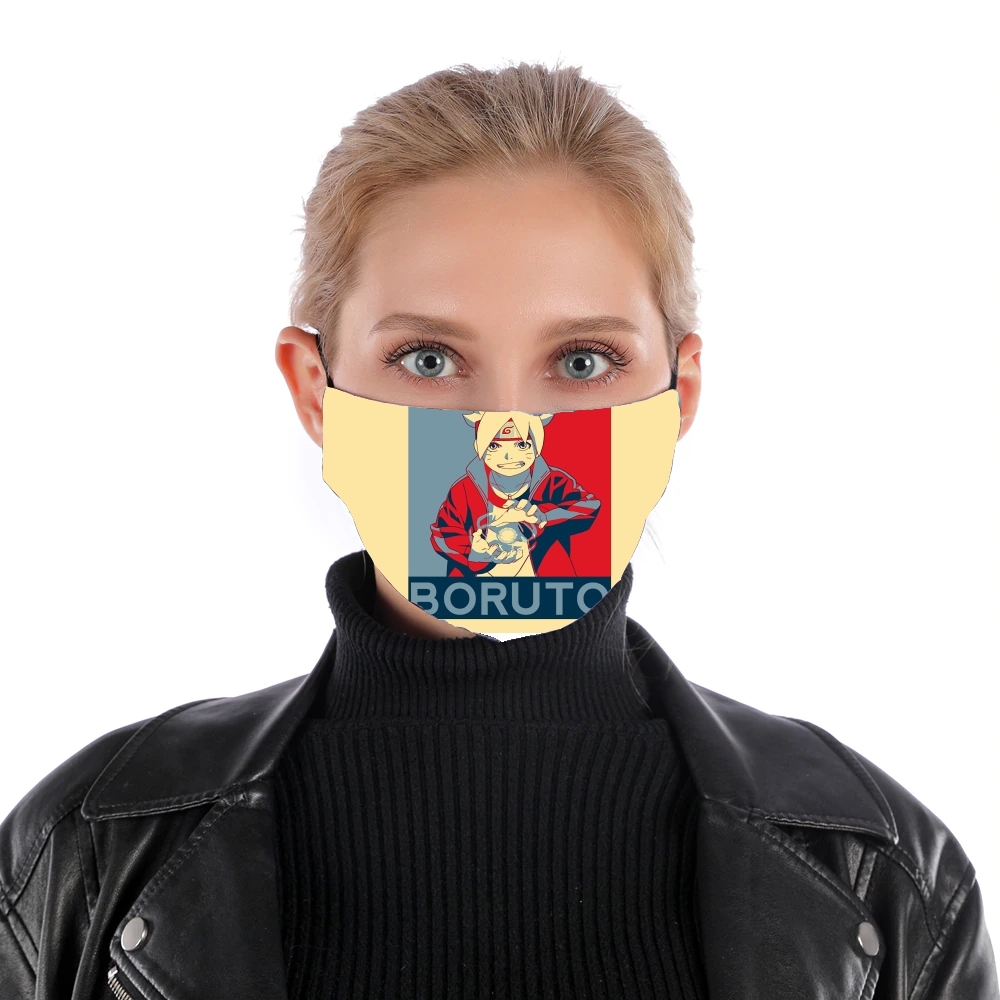 Young ninja propaganda für Nase Mund Maske
