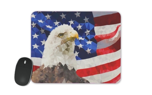 American Eagle and Flag für Mousepad