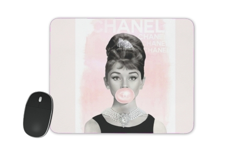 Audrey Hepburn bubblegum für Mousepad