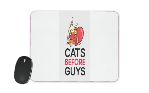 Cats before guy für Mousepad