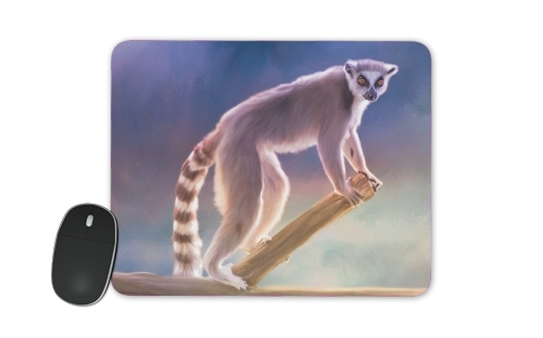 Cute painted Ring-tailed lemur für Mousepad