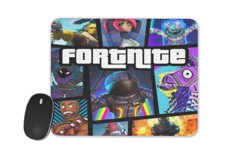 Fortnite - Battle Royale Art Feat GTA für Mousepad