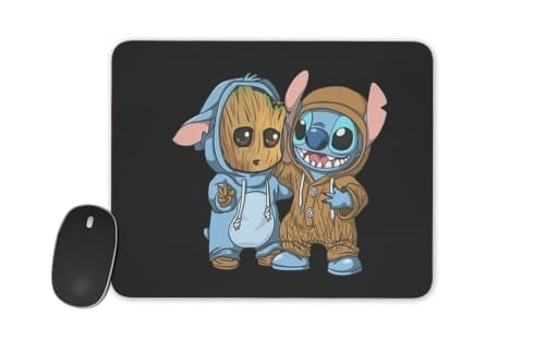Groot x Stitch für Mousepad
