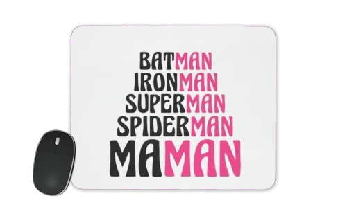 Maman Super heros für Mousepad