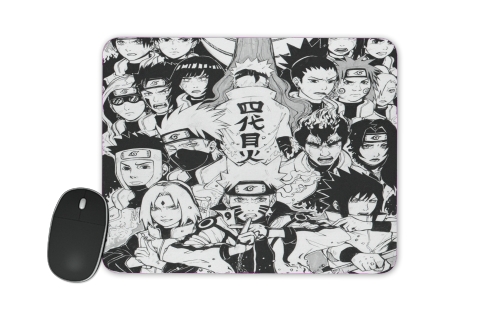 Naruto Black And White Art für Mousepad
