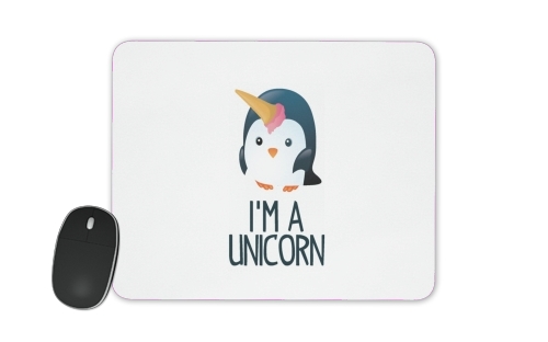 Pingouin wants to be unicorn für Mousepad