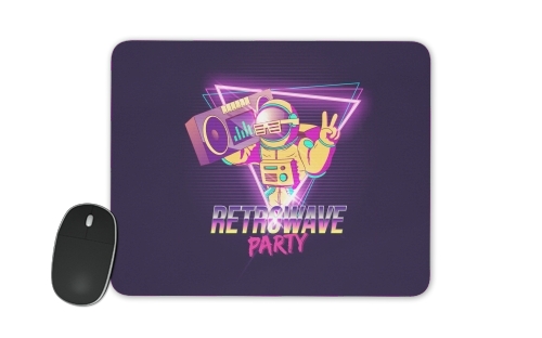 Retrowave party nightclub dj neon für Mousepad