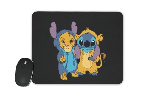 Simba X Stitch best friends für Mousepad