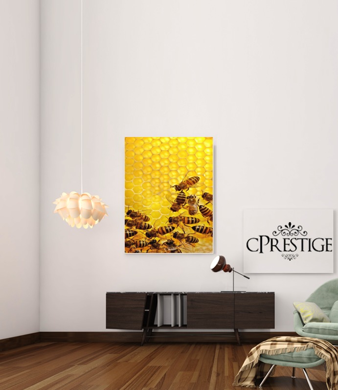 Biene im Honigstock für Beitrag Klebstoff 30 * 40 cm