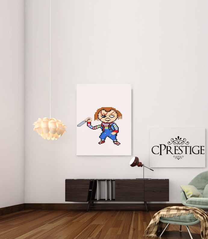 Chucky Pixel Art für Beitrag Klebstoff 30 * 40 cm