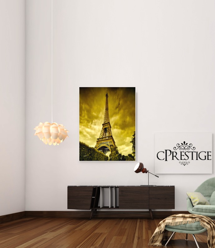 Eiffelturm bei Nacht - Paris für Beitrag Klebstoff 30 * 40 cm