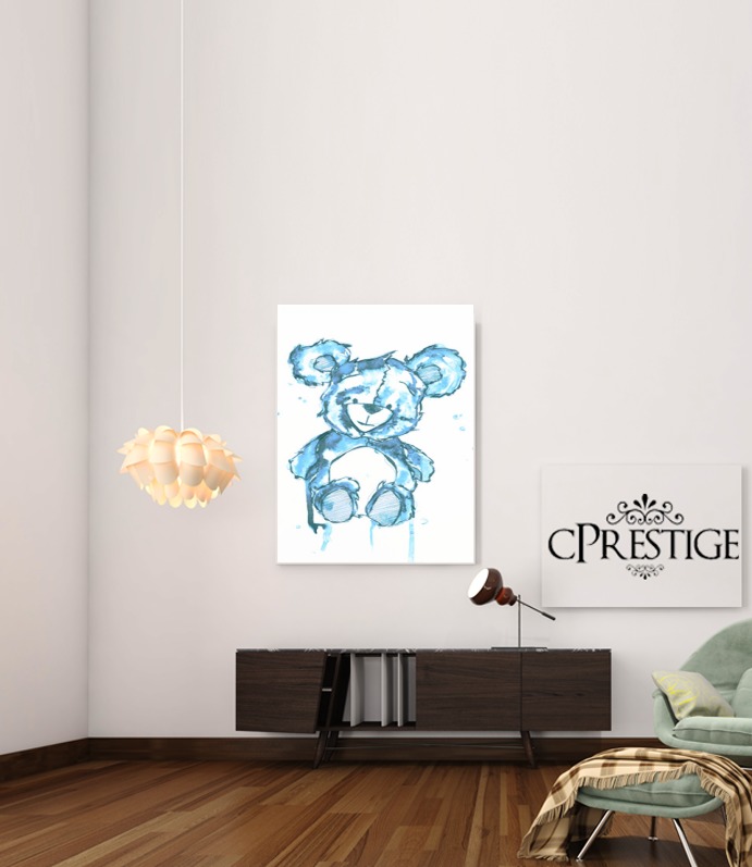 Teddy Bear blau für Beitrag Klebstoff 30 * 40 cm