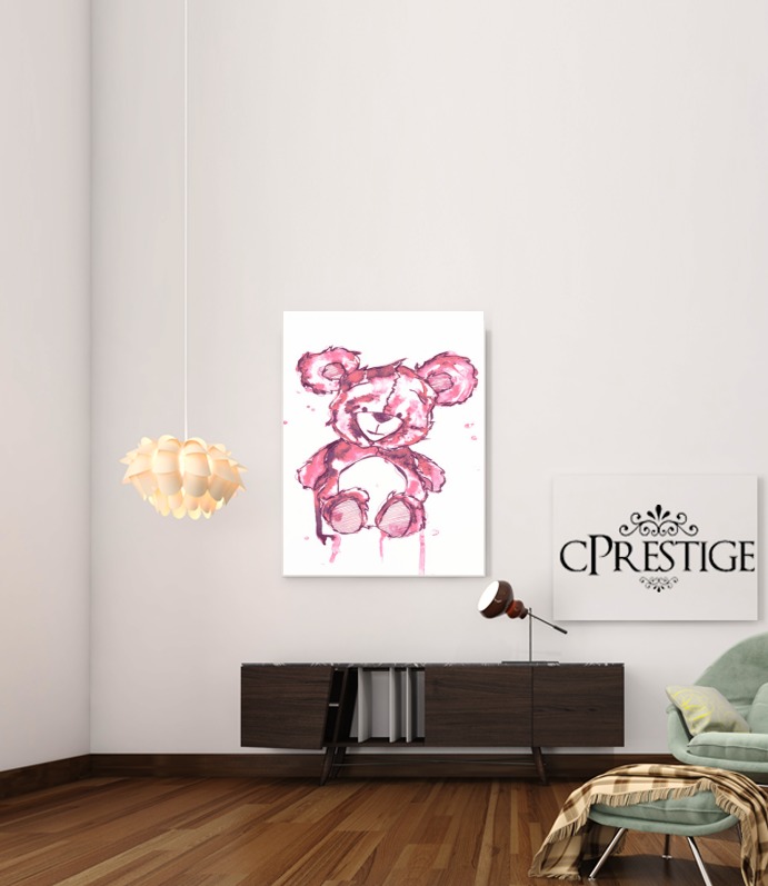 Teddy Bear rosa für Beitrag Klebstoff 30 * 40 cm