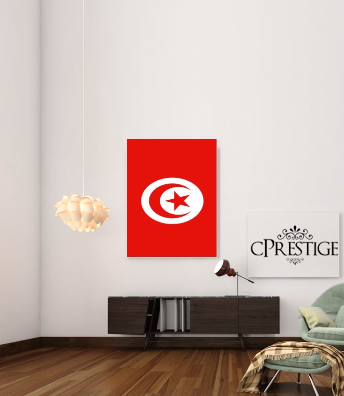 Flag of Tunisia für Beitrag Klebstoff 30 * 40 cm