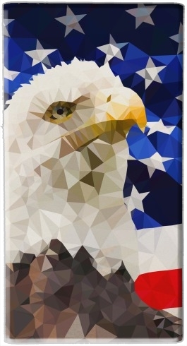 American Eagle and Flag für Tragbare externe Backup-Batterie 1000mAh Micro-USB