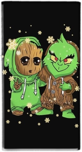  Baby Groot and Grinch Christmas für Tragbare externe Backup-Batterie 1000mAh Micro-USB