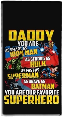 Daddy You are as smart as iron man as strong as Hulk as fast as superman as brave as batman you are my superhero für Tragbare externe Backup-Batterie 1000mAh Micro-USB