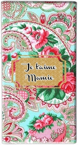 Floral Old Tissue - Je t'aime Mamie für Tragbare externe Backup-Batterie 1000mAh Micro-USB