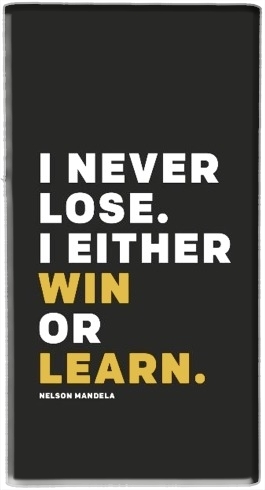 i never lose either i win or i learn Nelson Mandela für Tragbare externe Backup-Batterie 1000mAh Micro-USB