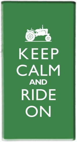 Keep Calm And ride on Tractor für Tragbare externe Backup-Batterie 1000mAh Micro-USB