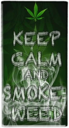 Keep Calm And Smoke Weed für Tragbare externe Backup-Batterie 1000mAh Micro-USB