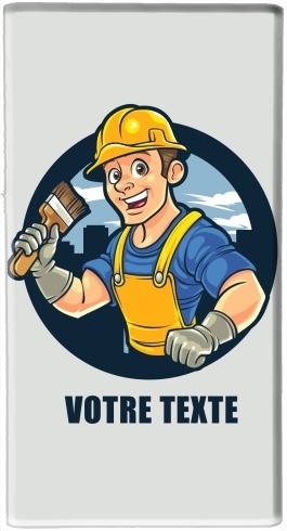 painter character mascot logo für Tragbare externe Backup-Batterie 1000mAh Micro-USB