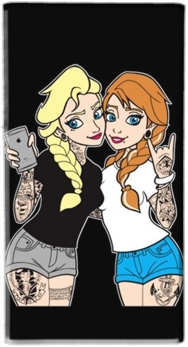Sisters Selfie Tatoo Punk Elsa Anna für Tragbare externe Backup-Batterie 1000mAh Micro-USB