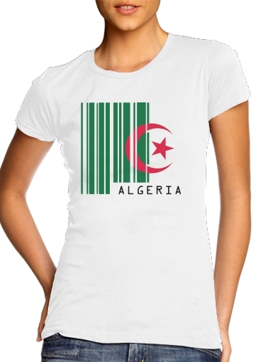 Algeria Code barre für Damen T-Shirt