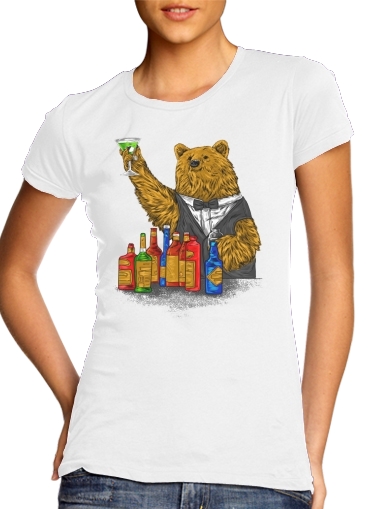 Bartender Bear für Damen T-Shirt