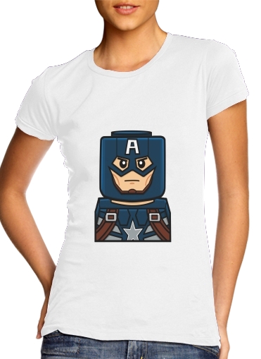 Bricks Captain America für Damen T-Shirt
