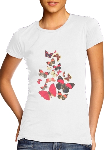 Come with me butterflies für Damen T-Shirt