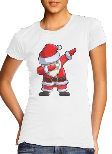 Dabbing Santa Claus Christmas für Damen T-Shirt