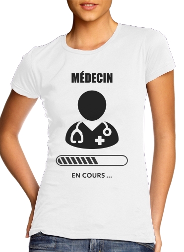 Etudiant medecine en cours Futur medecin docteur für Damen T-Shirt