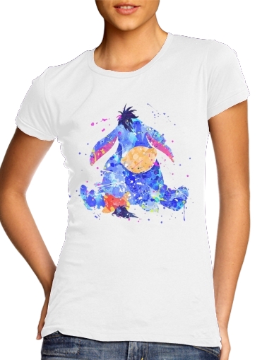 Eyeore Water color style für Damen T-Shirt