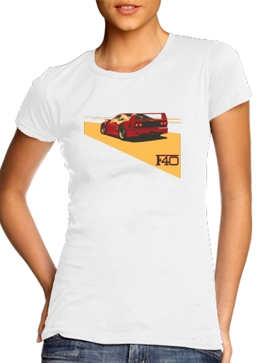 Ferrari F40 Art Fan für Damen T-Shirt
