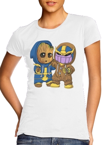 Groot x Thanos für Damen T-Shirt