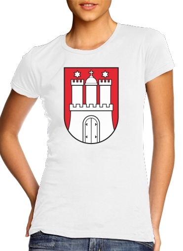 Hamburg Flag für Damen T-Shirt
