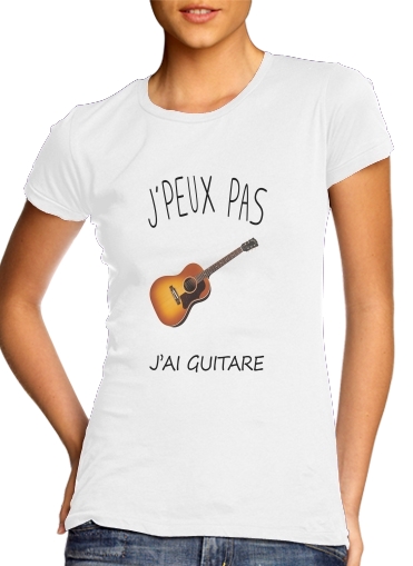 Je peux pas jai guitare für Damen T-Shirt