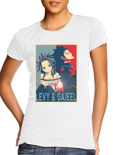 Levy et Gajeel Fairy Love für Damen T-Shirt