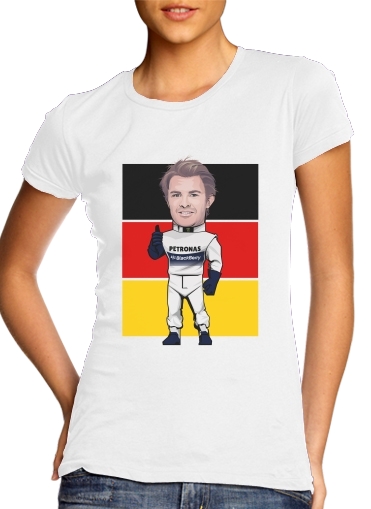 MiniRacers: Nico Rosberg - Mercedes Formula One Team für Damen T-Shirt