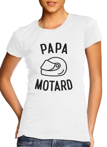 Papa Motard Moto Passion für Damen T-Shirt