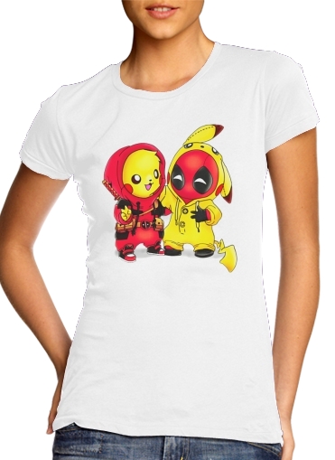 Pikachu x Deadpool für Damen T-Shirt