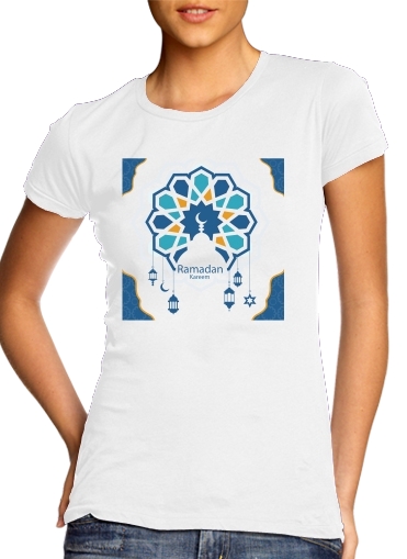 Ramadan Kareem Blue für Damen T-Shirt